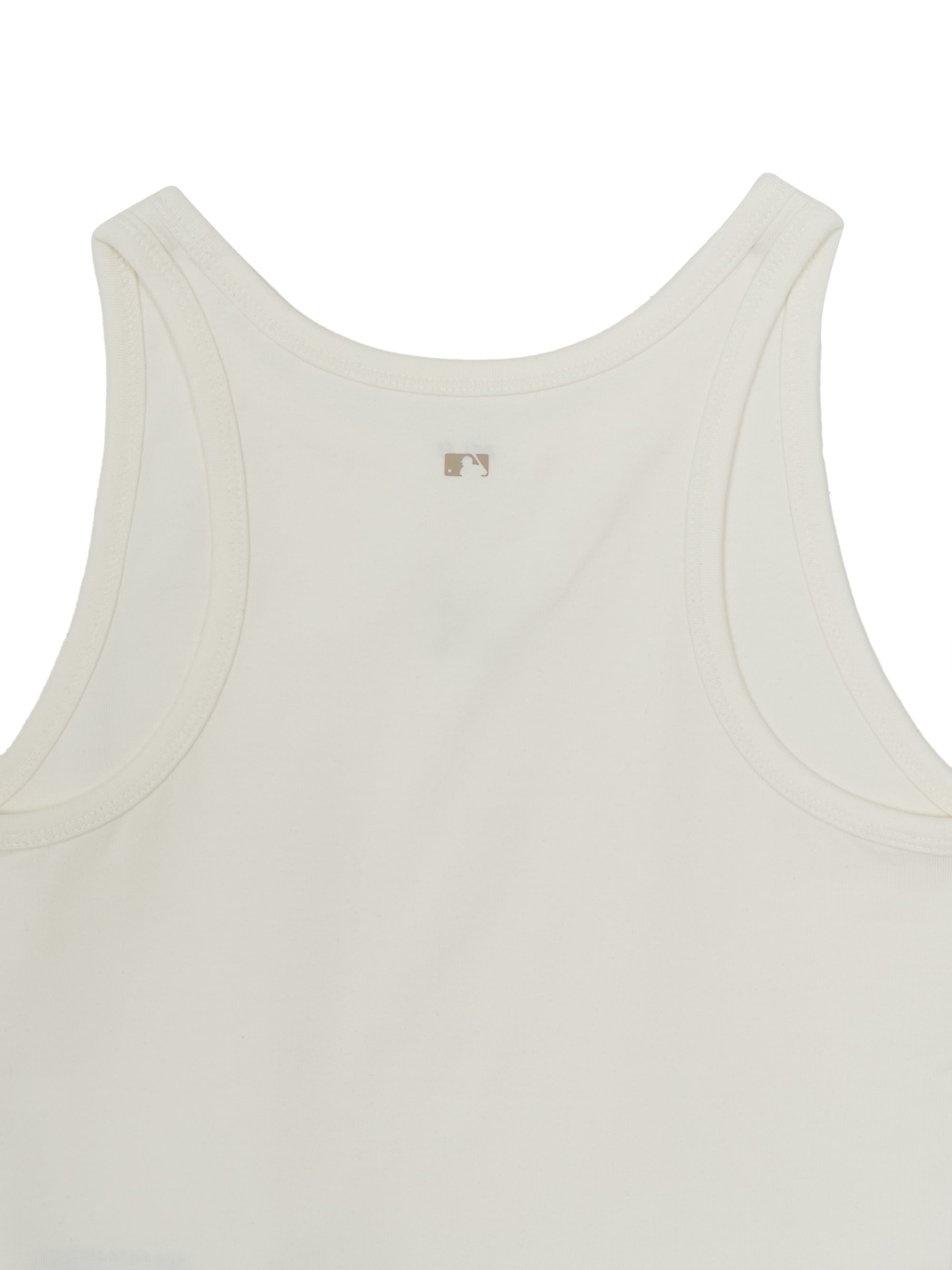Women's Basic Small Logo Slim Crop Sleeveless T-shirts