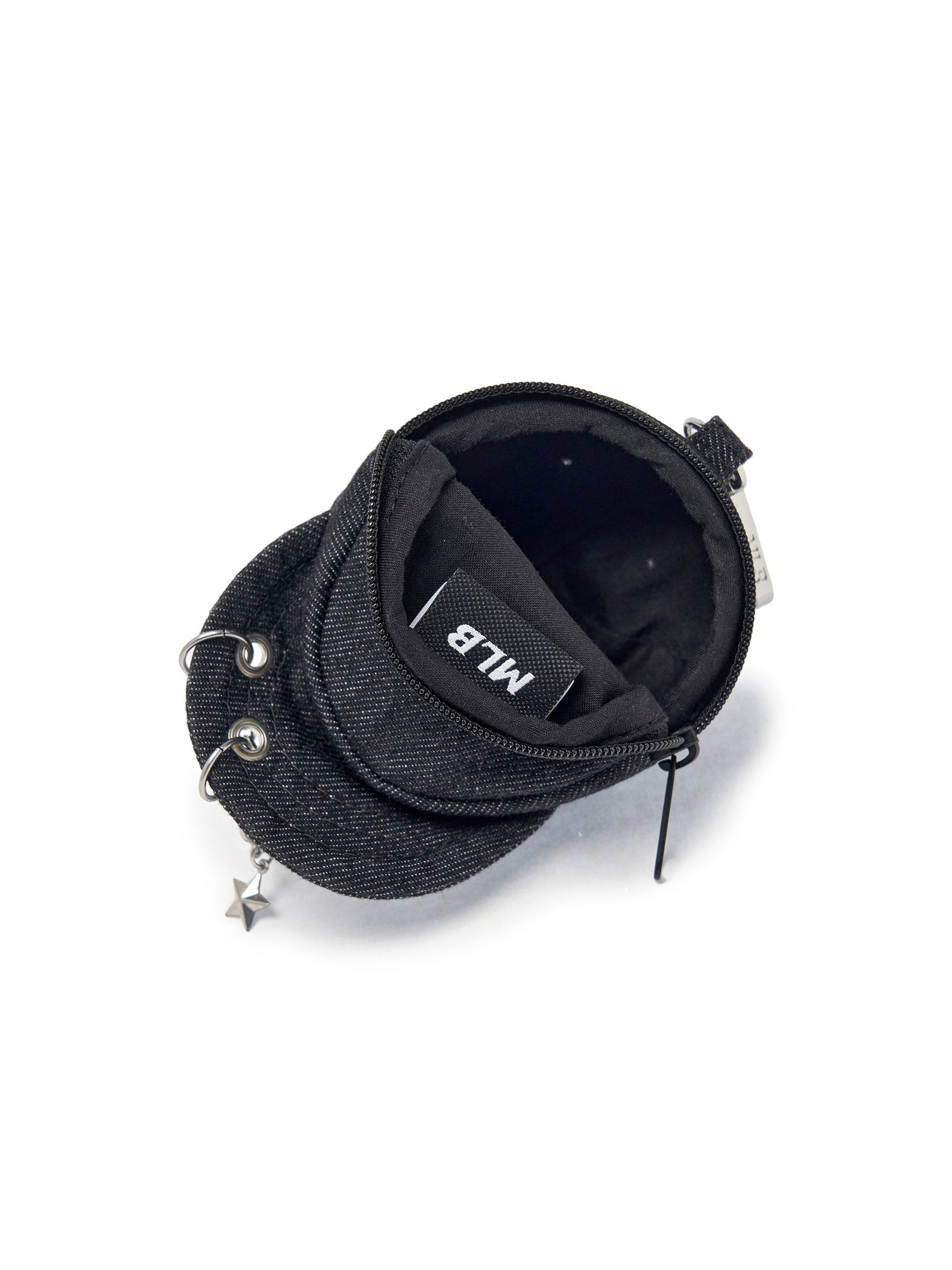Basic Denim Point Ballcap Pouch Keyring