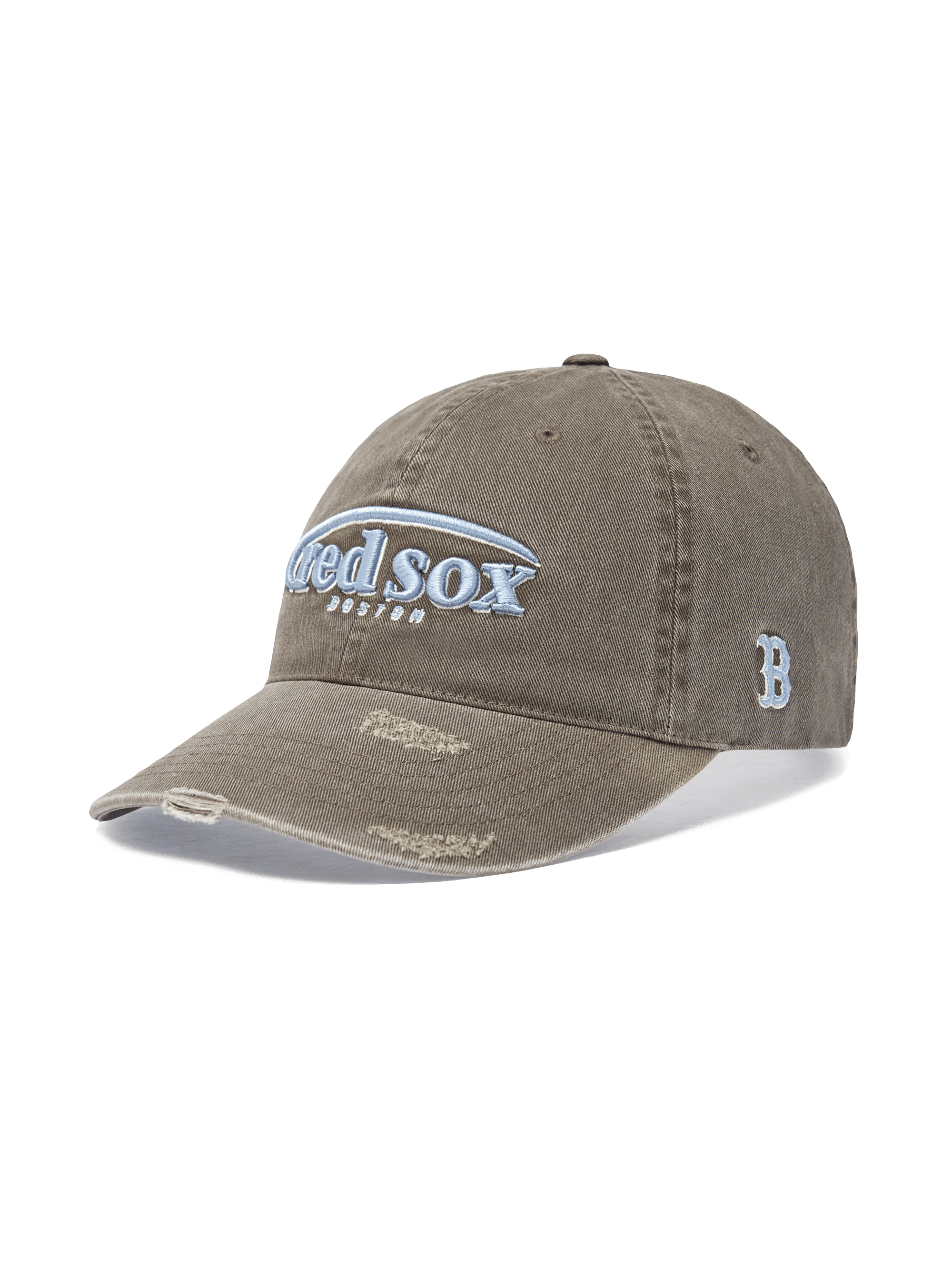Vintage Damage Curve Logo Unstructured Ballcap