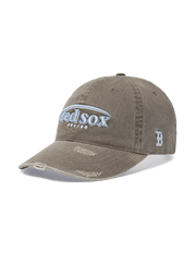 Vintage Damage Curve Logo Unstructured Ballcap