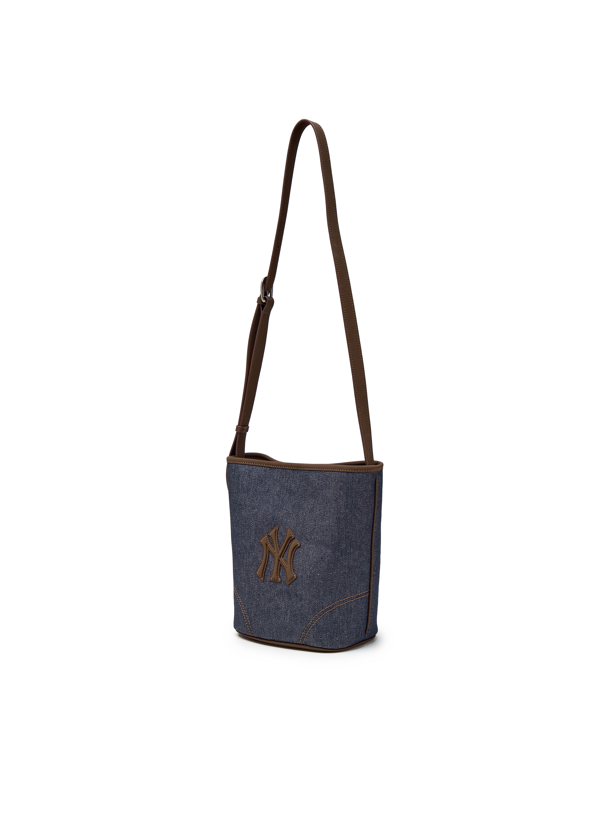 Denim Color Combination Bucket Bag