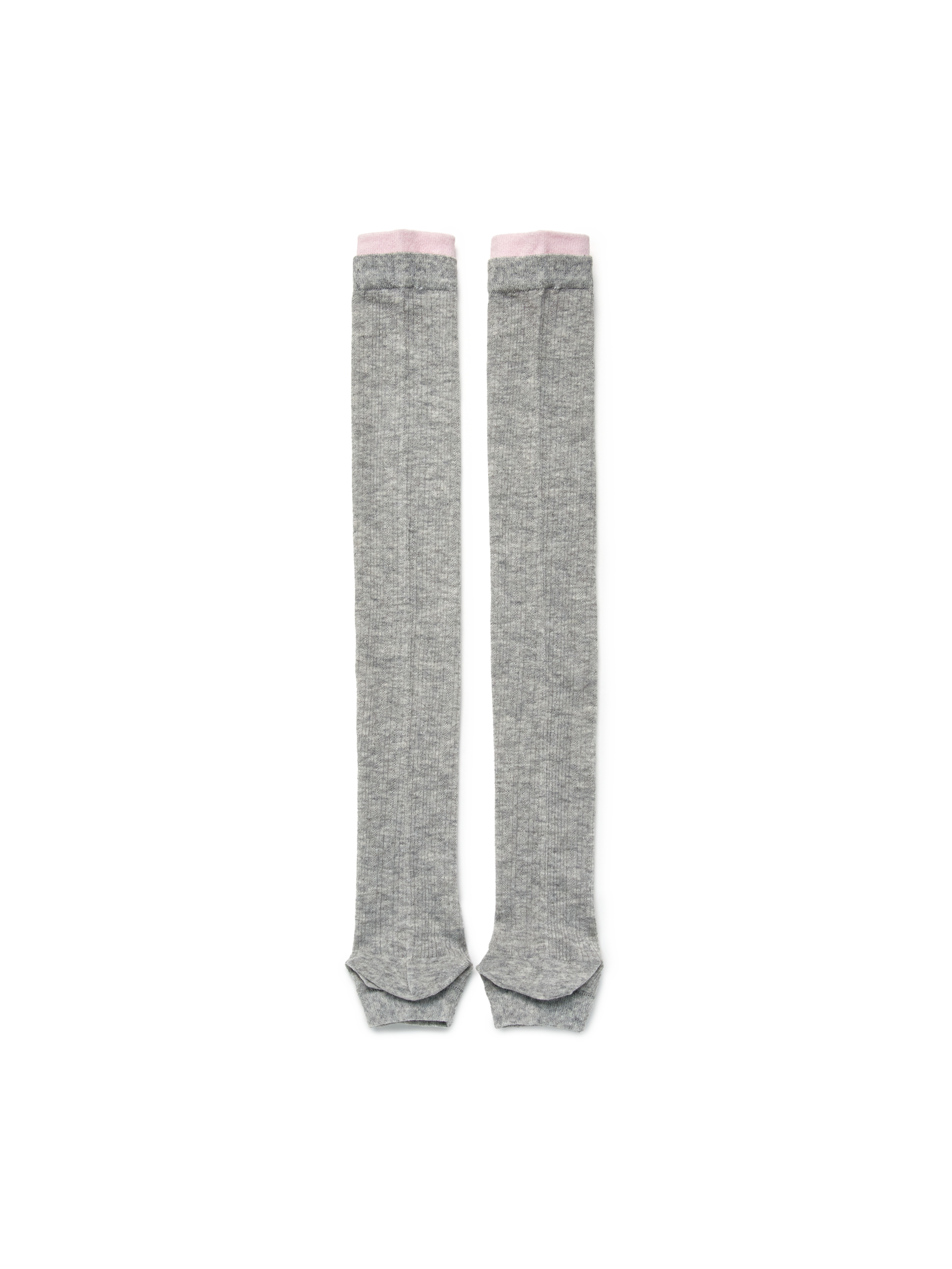 Block Open Toe Knee Socks