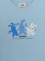 Women's Small Bunny Graphic Slim Semi Crop T-Shirts