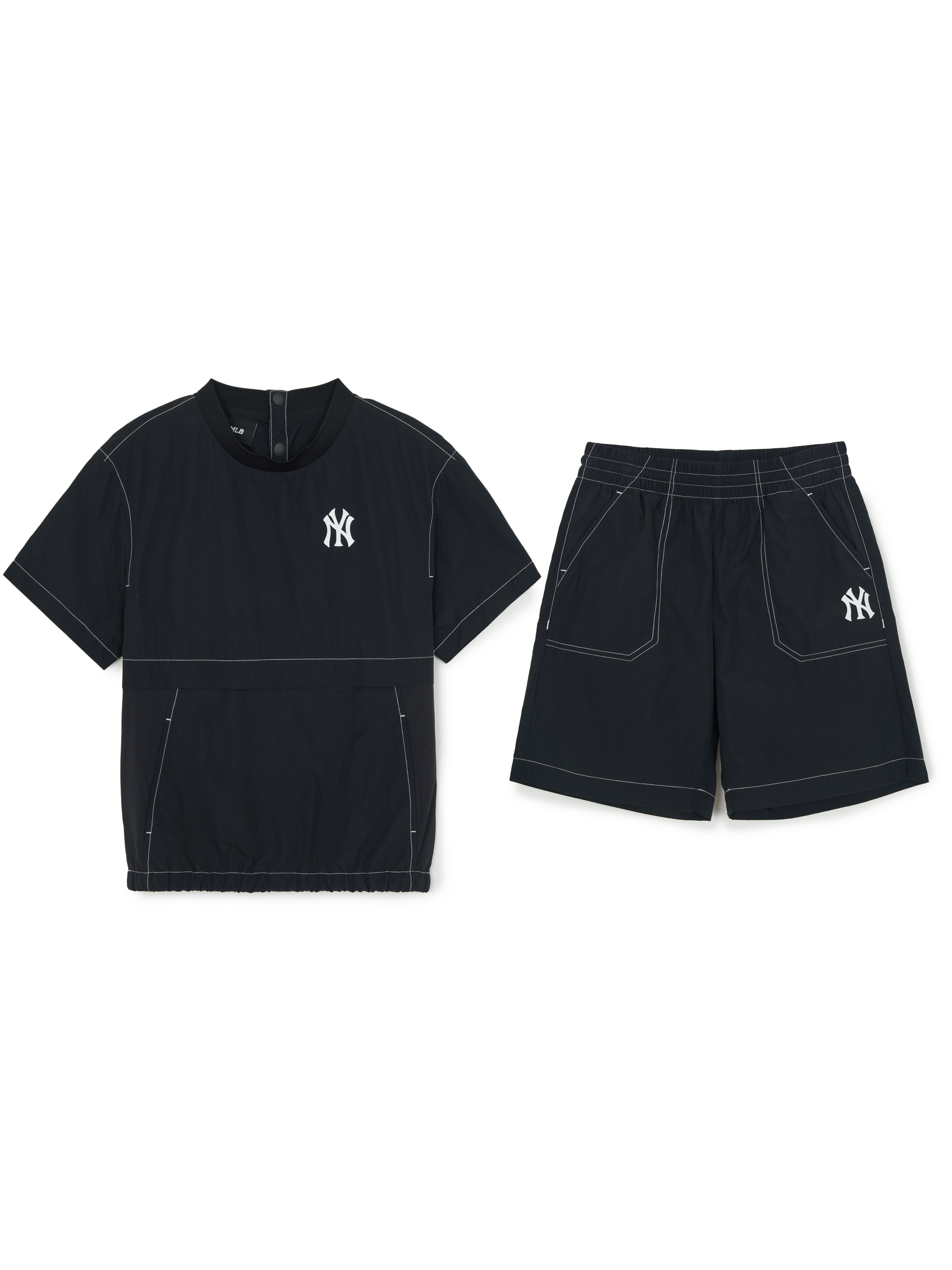 OUTDOOR BASIC WOVEN T-SHIRT SET