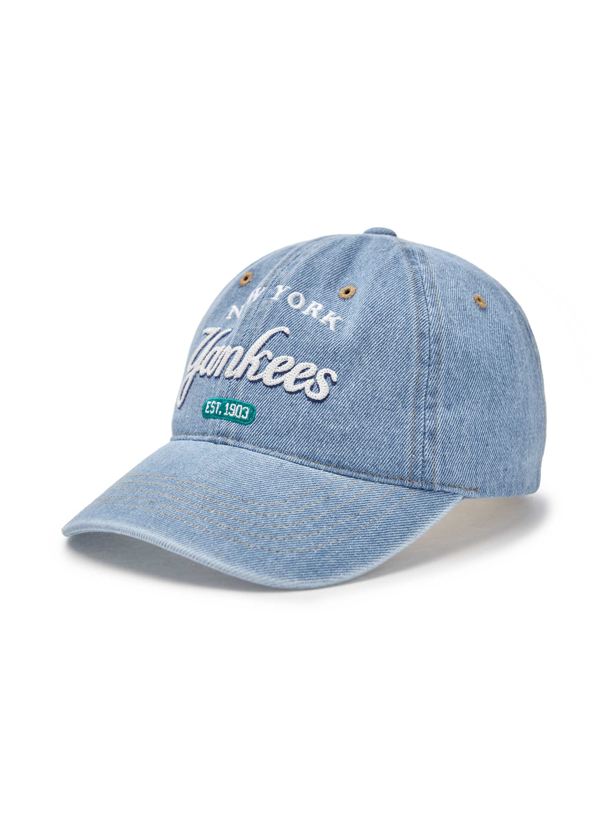 Color Denim Unstructured Ball Cap