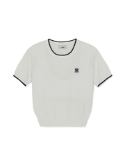 Women's Varsity Cool Touch Short Sleeve Knit Pullover