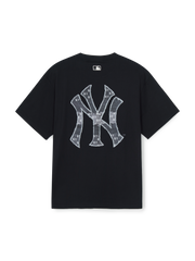 Vintage Denimlike Monogram Big Lux Over Fit T-shirt