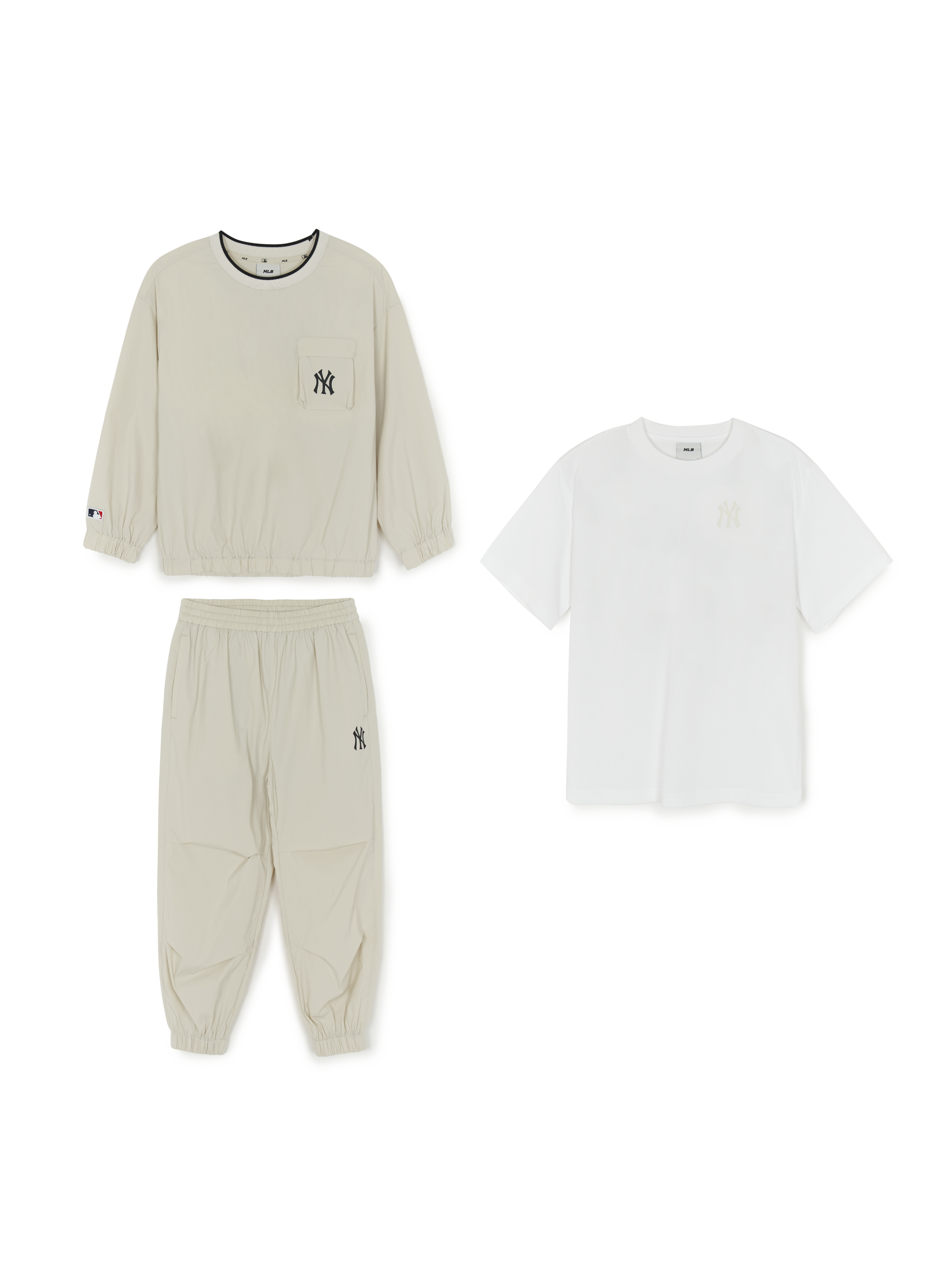 Online Exclusive Basic Woven Sweatshirt 3P Set