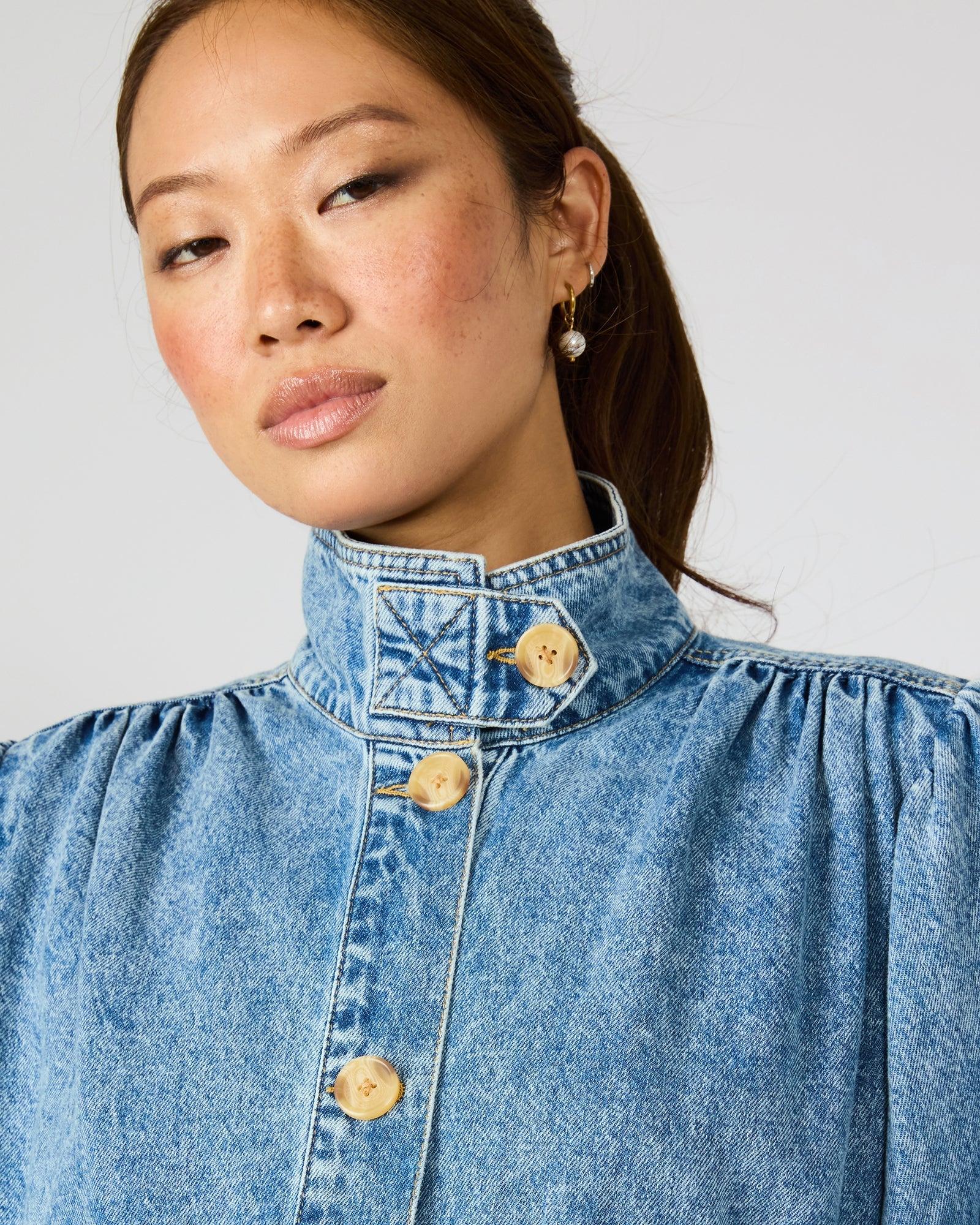 MARCELINE DENIM JACKET FOREVER BLUE