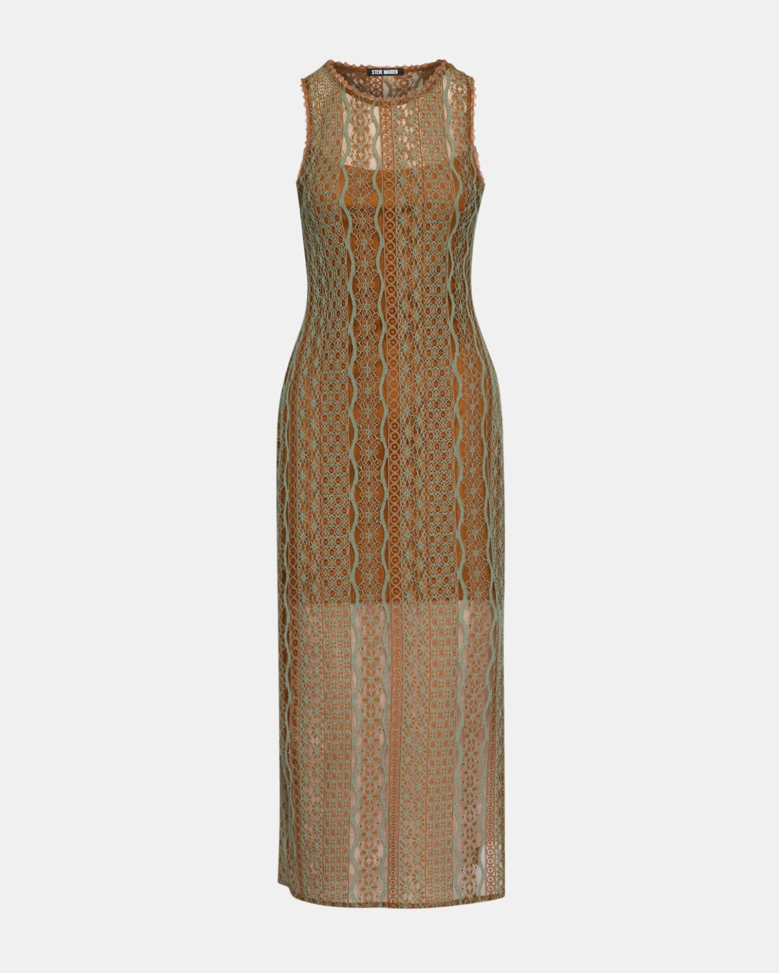 NYSSA DRESS RUST MULTI