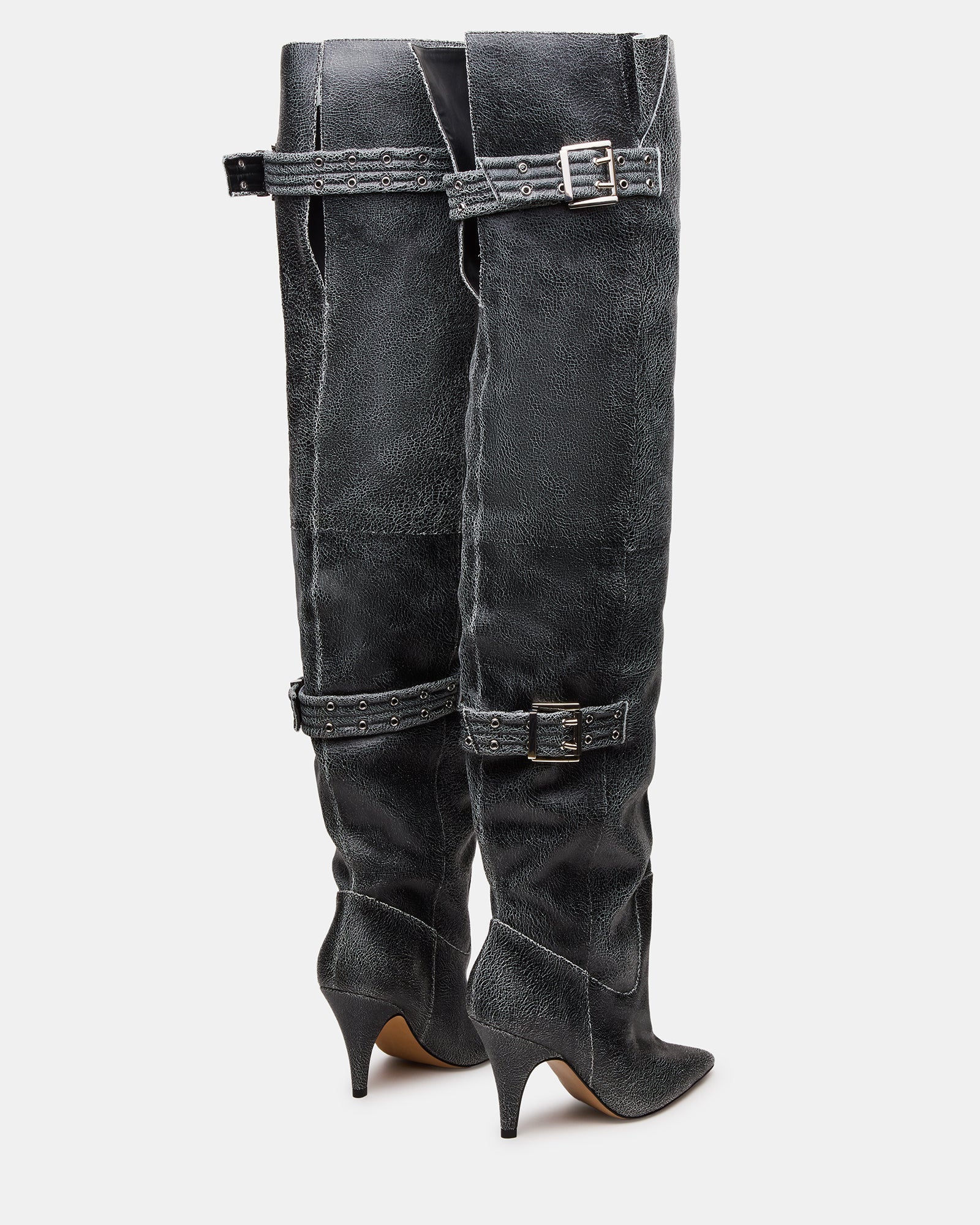 BADDIE BLACK DISTRESSED